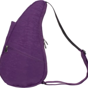 AMERIBAG HEALTHY BACK BAG TOTE DISTRESSED NYLON SMALL 6103-BY BLACK BERRY